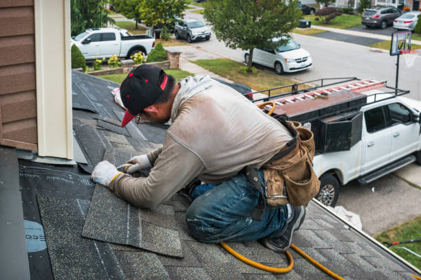 Professional Flat Roof Repair technician working in Ronda, NC